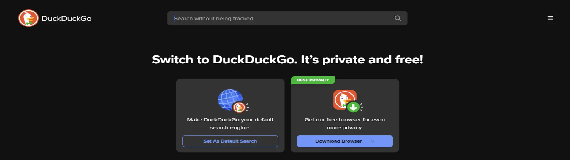 DuckDuckGo Search Engine Background