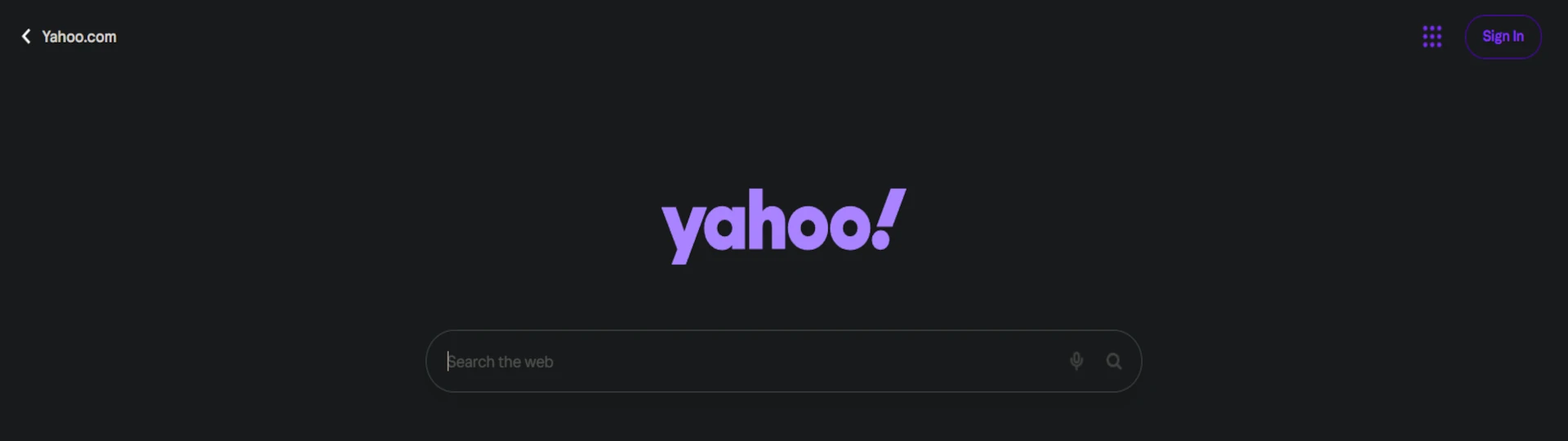 Yahoo Search Engine Background